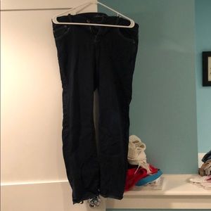 American Eagle Dark Straight Jeans Size 14 Short